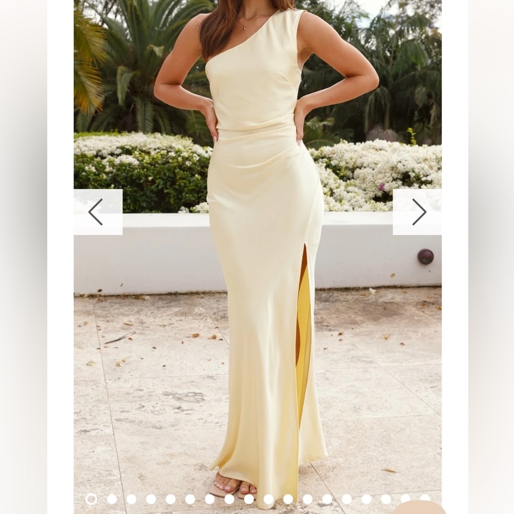 Billy J Victoria Maxi bridesmaid dress - yellow size AU 8 US 4 (Small)